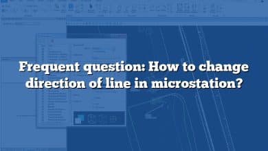 Frequent question: How to change direction of line in microstation?