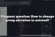 Frequent question: How to change group elevation in autocad?