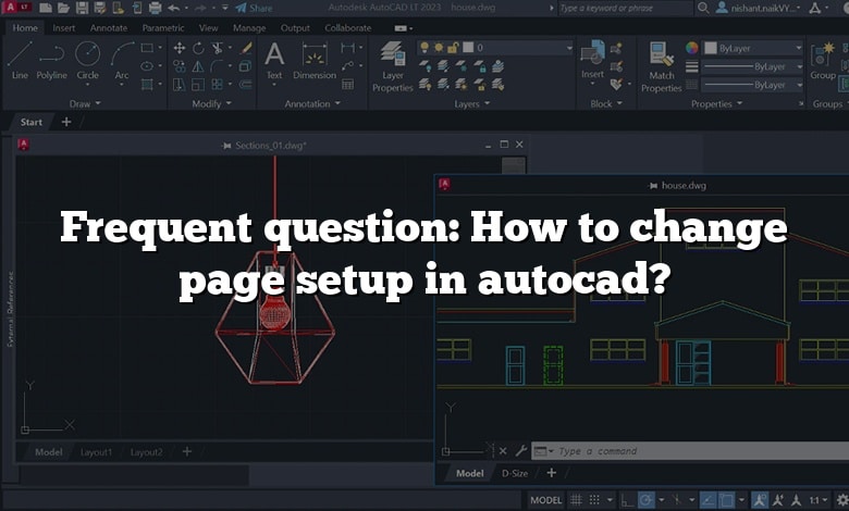 Frequent question: How to change page setup in autocad?