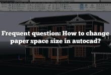 Frequent question: How to change paper space size in autocad?