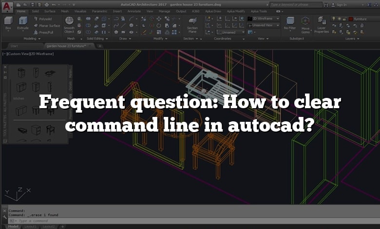 Frequent question: How to clear command line in autocad?