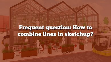 Frequent question: How to combine lines in sketchup?
