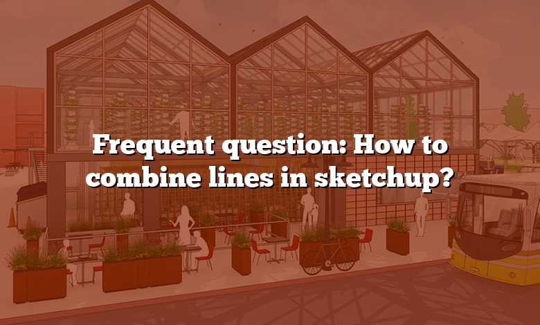 Frequent question: How to combine lines in sketchup?