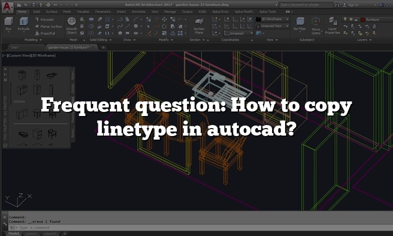 Frequent question: How to copy linetype in autocad?