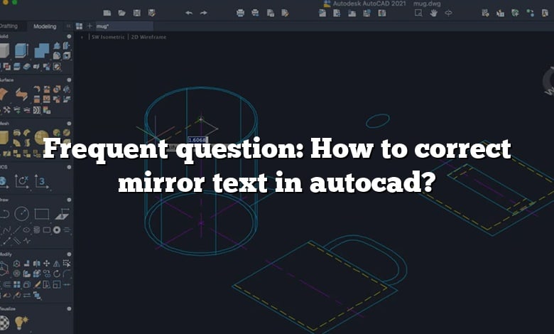 Frequent question: How to correct mirror text in autocad?