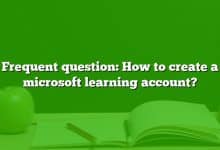 Frequent question: How to create a microsoft learning account?
