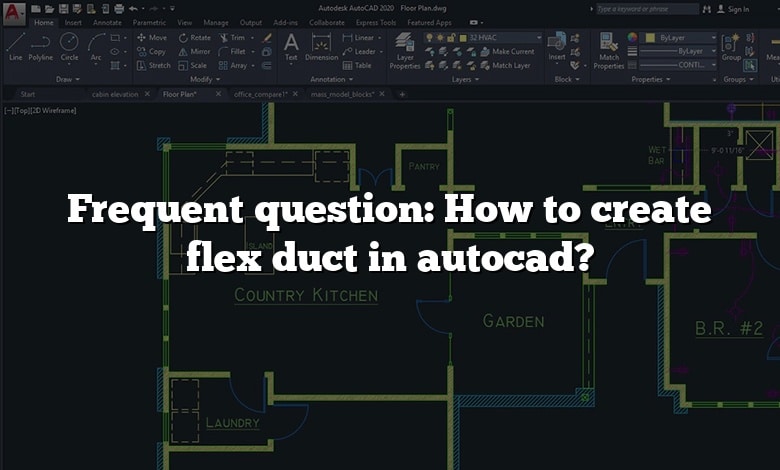 Frequent question: How to create flex duct in autocad?