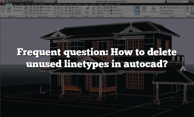 Frequent question: How to delete unused linetypes in autocad?
