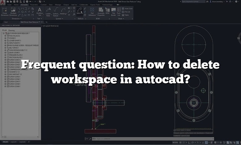 Frequent question: How to delete workspace in autocad?