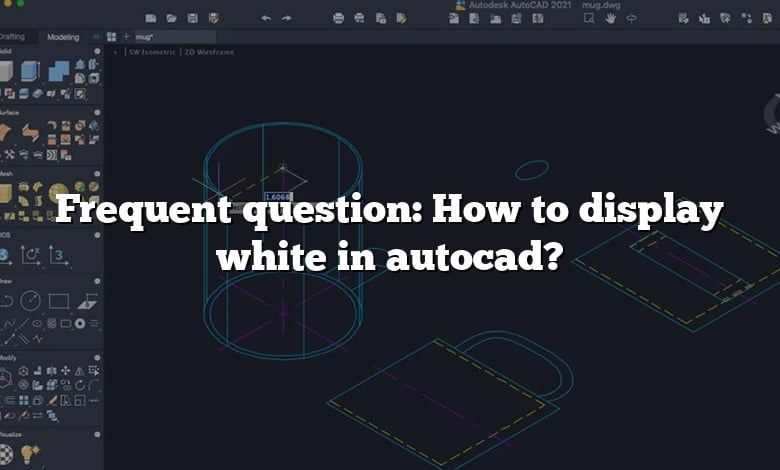 Frequent question: How to display white in autocad?