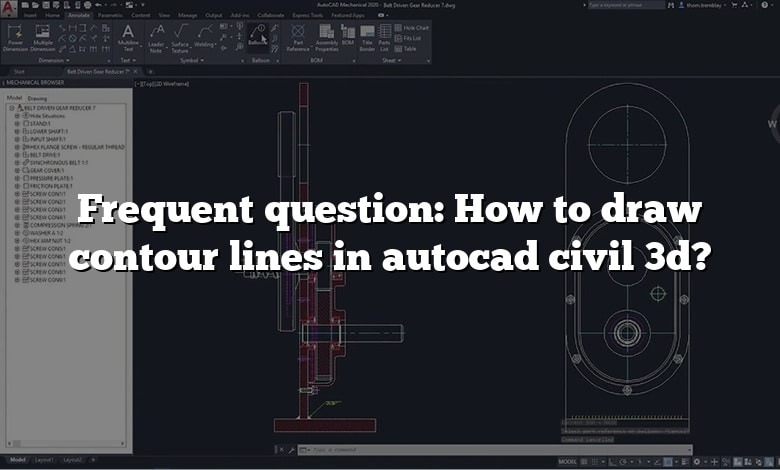 Frequent question: How to draw contour lines in autocad civil 3d?