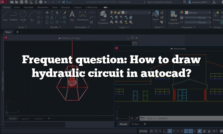 Frequent question: How to draw hydraulic circuit in autocad?