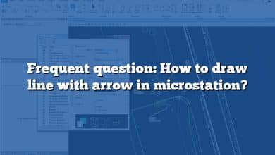 Frequent question: How to draw line with arrow in microstation?