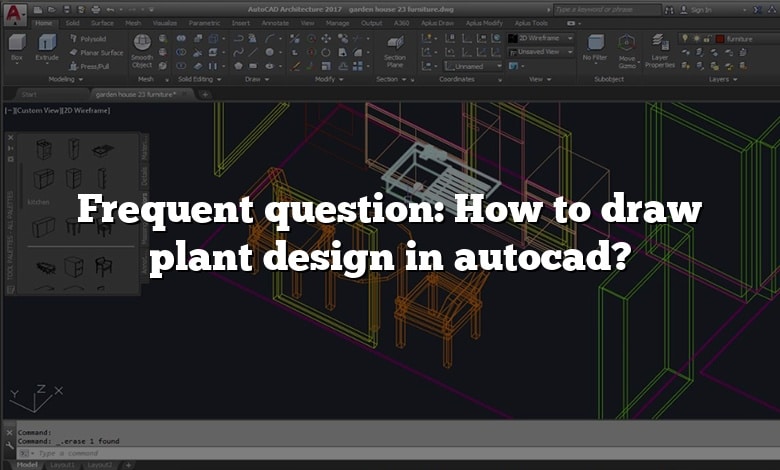 Frequent question: How to draw plant design in autocad?