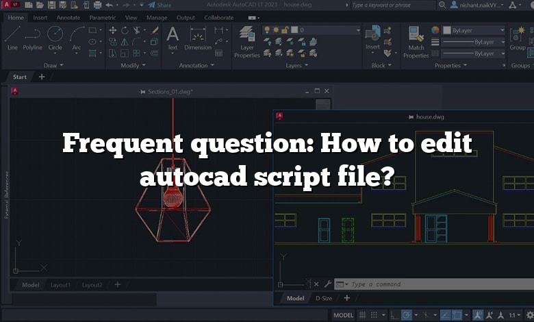 Frequent question: How to edit autocad script file?