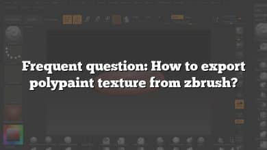 Frequent question: How to export polypaint texture from zbrush?