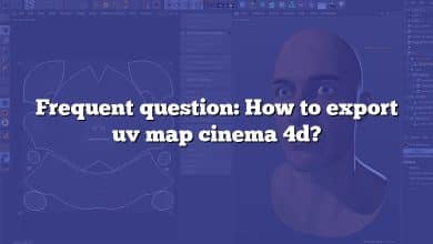 Frequent question: How to export uv map cinema 4d?