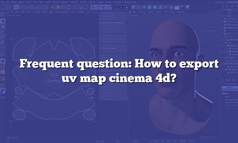 Frequent question: How to export uv map cinema 4d?