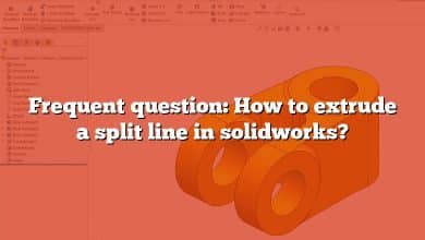 Frequent question: How to extrude a split line in solidworks?