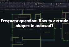 Frequent question: How to extrude shapes in autocad?