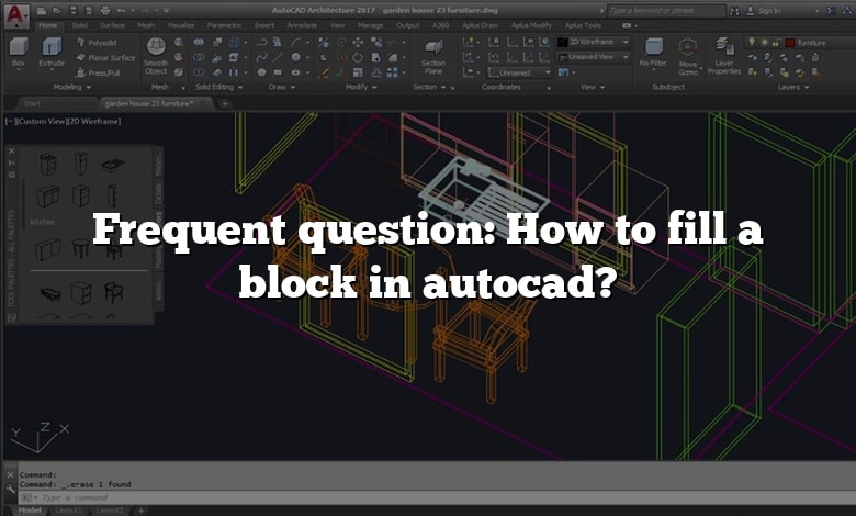 Frequent question: How to fill a block in autocad?
