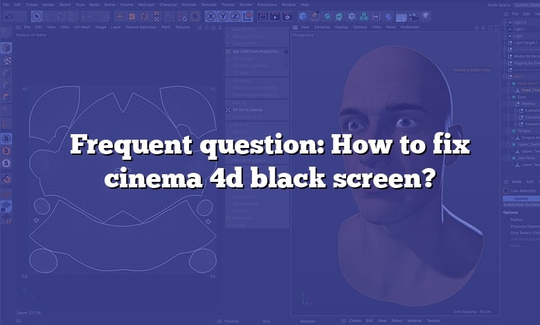 Frequent question: How to fix cinema 4d black screen?
