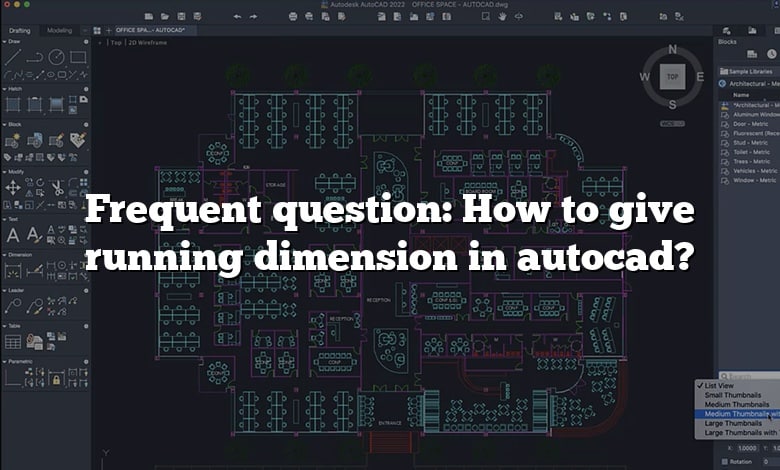 Frequent question: How to give running dimension in autocad?