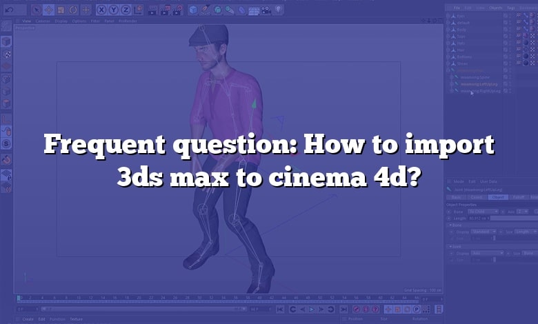 Frequent question: How to import 3ds max to cinema 4d?