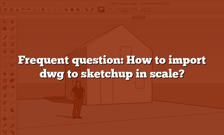 Frequent question: How to import dwg to sketchup in scale?