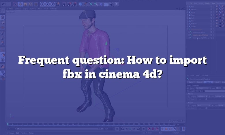 Frequent question: How to import fbx in cinema 4d?