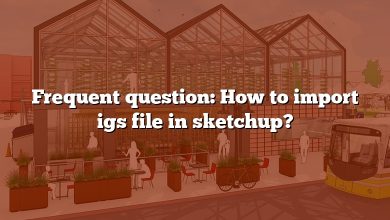 Frequent question: How to import igs file in sketchup?