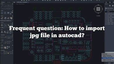 Frequent question: How to import jpg file in autocad?