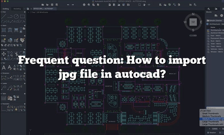 Frequent question: How to import jpg file in autocad?