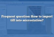 Frequent question: How to import tiff into microstation?