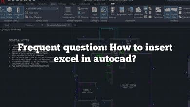 Frequent question: How to insert excel in autocad?