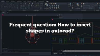 Frequent question: How to insert shapes in autocad?