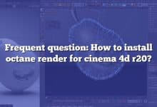 Frequent question: How to install octane render for cinema 4d r20?