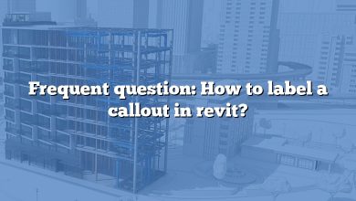 Frequent question: How to label a callout in revit?