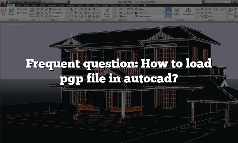 Frequent question: How to load pgp file in autocad?