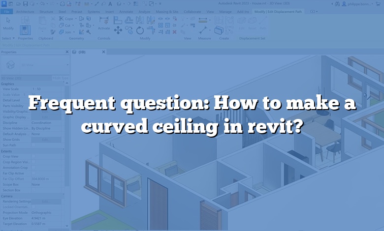 Frequent question: How to make a curved ceiling in revit?