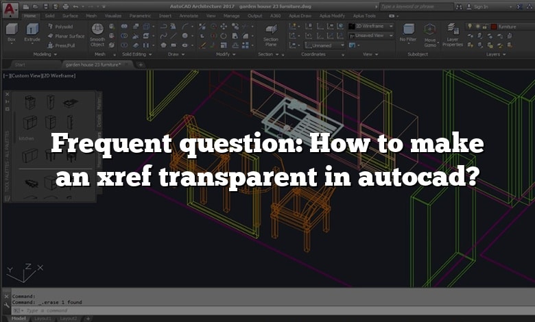Frequent question: How to make an xref transparent in autocad?