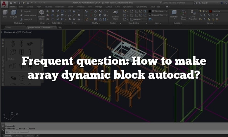 Frequent question: How to make array dynamic block autocad?