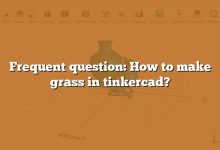 Frequent question: How to make grass in tinkercad?