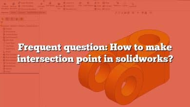 Frequent question: How to make intersection point in solidworks?