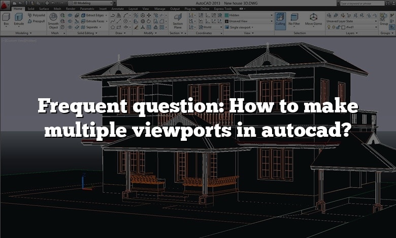 Frequent question: How to make multiple viewports in autocad?
