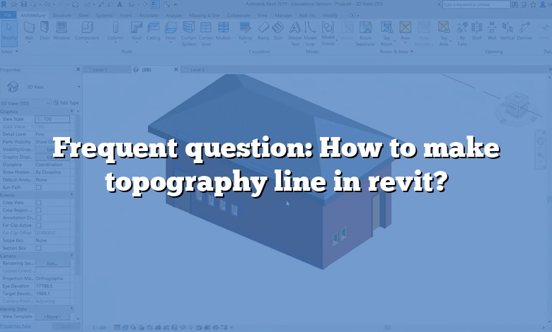 Frequent question: How to make topography line in revit?