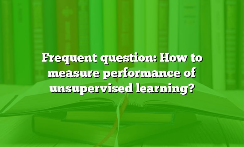 Frequent question: How to measure performance of unsupervised learning?