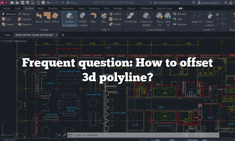 Frequent question: How to offset 3d polyline?