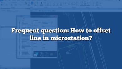 Frequent question: How to offset line in microstation?