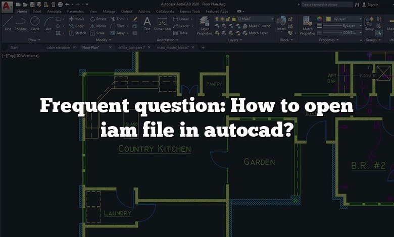 Frequent question: How to open iam file in autocad?